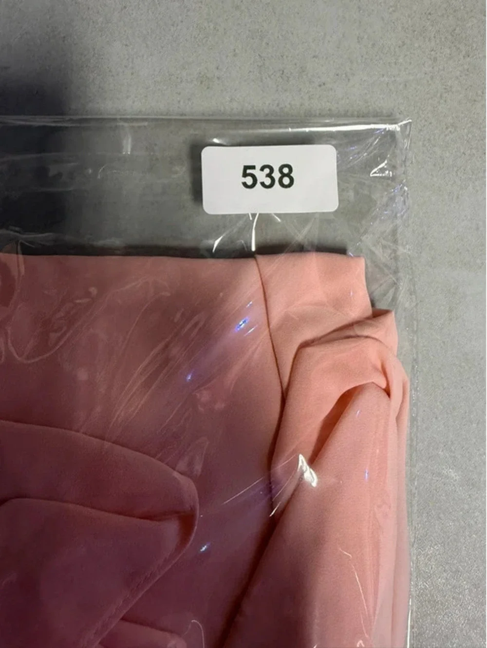White House Black Market Dress Womens 14 Peach Pink Chiffon High Neck Trapeze